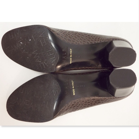 Unworn AMALFI by Rangoni Taupe Alligator Pumps 8 - Picture 5 of 8